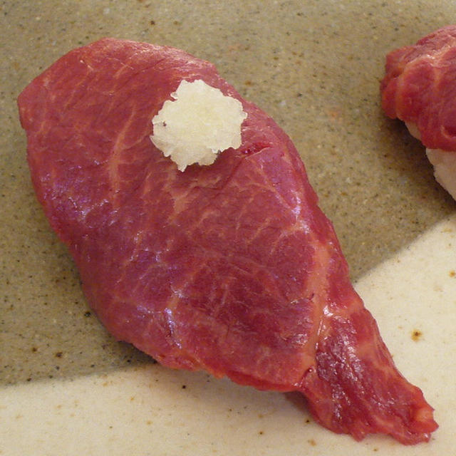 馬肉の握り寿司
