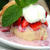 Strawberry Shortcake with Milk Sauce苺のショートケーキ、ミルクソース添え