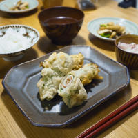 【米油部】豚肉の梅しそ天ぷらごはん