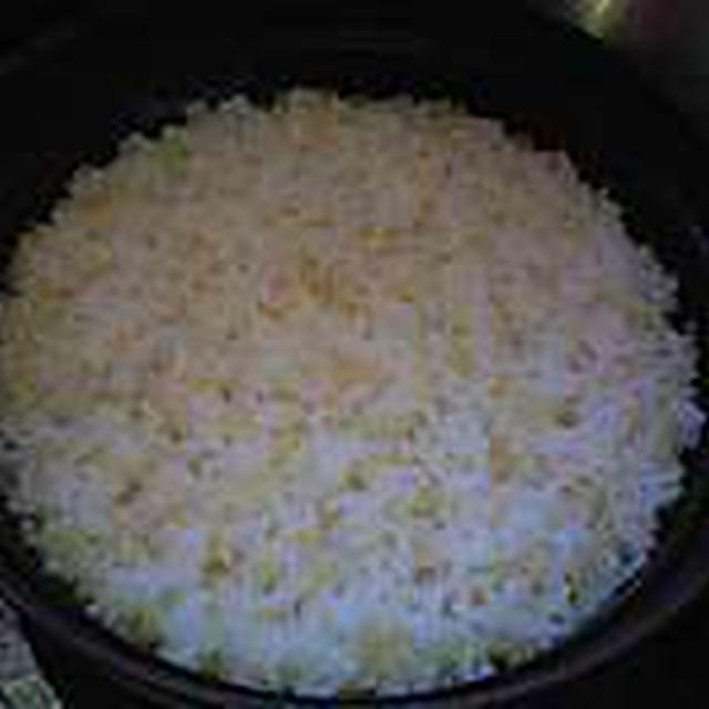 湯立てで白米（７７９）。。。長野県北安曇郡松川村特栽米コシヒカリ（おひさまの舞台）玄米と白米（あいざわ米店）