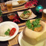 ココナッツの実入りカレー＆ジュース