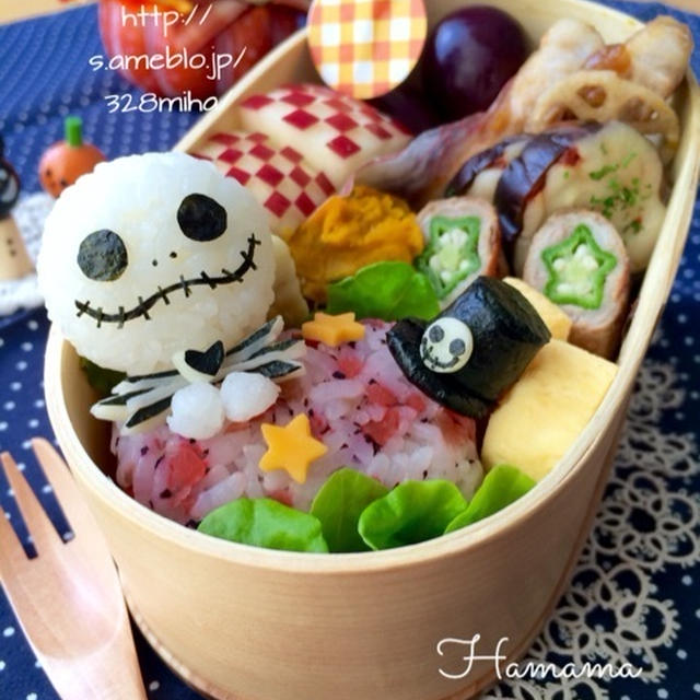 ツムツムジャックのハロウィン弁当♡