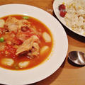 チキンのトマト煮込み ポテトニョッキ入り。