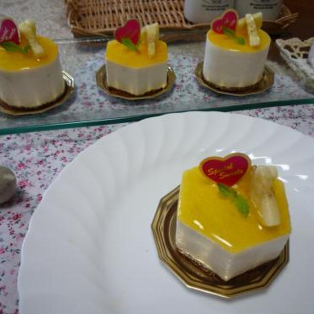 バナナムースケーキで！！