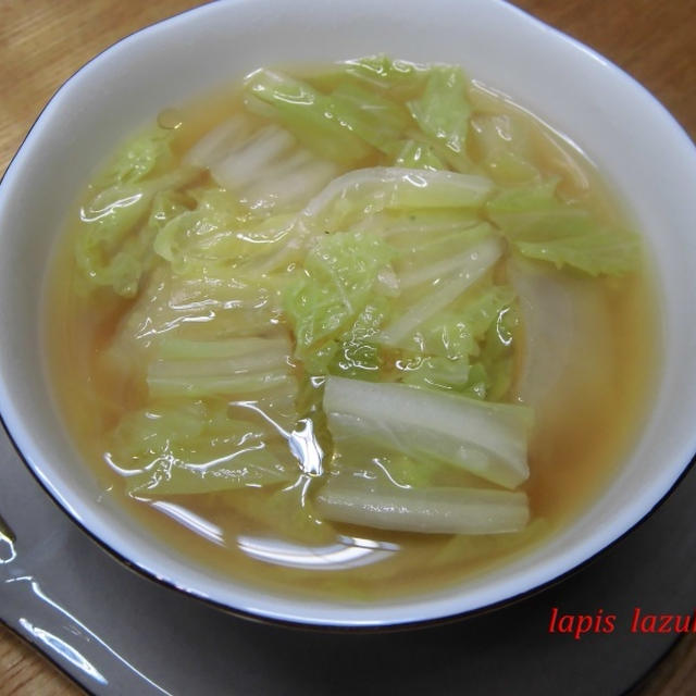 白菜と生姜のスープ
