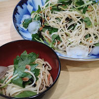 素麺レシピ☆和えるだけ！三つ葉と小エビの塩昆布素麺
