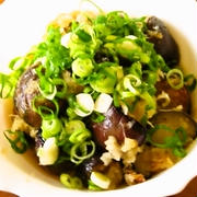 めんつゆで簡単ノンオイル　なすの煮びたし