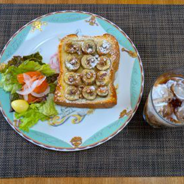 サックリ＆とろっとしたバナナでワンランクアップ☆シナモンバナナトースト♪☆♪☆♪