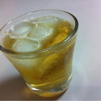 かぼす＆シナモンブランデーの炭酸割り
