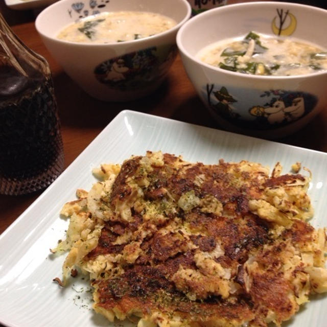 お好み焼き風朝ごはん（笑