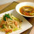 【レシピ】桜えびの焼きうどんとトマトのスープ