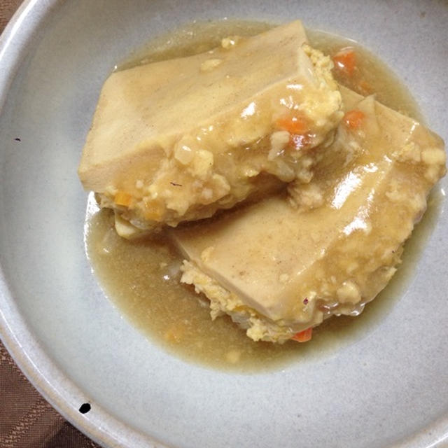 赤ちゃんの成長にも必要な栄養素がたくさん！【高野豆腐のはさみ煮】