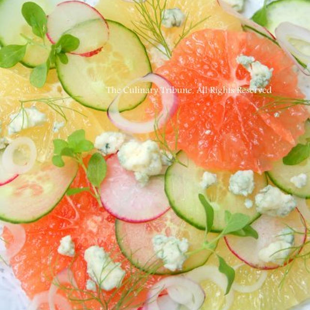 Grapefruit and Blue Cheese Saladグレープフルーツとブルーチーズのサラダ