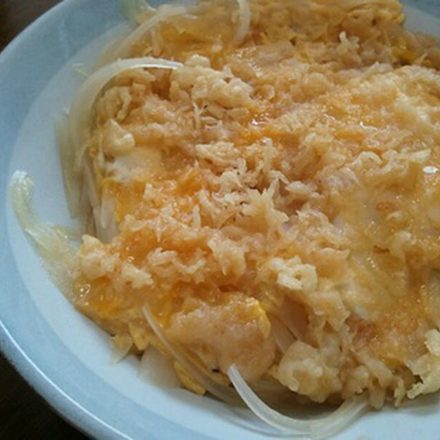 貧乏くさく「天玉丼」