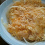 貧乏くさく「天玉丼」