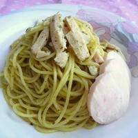 *鶏ハムバジルパスタ*
