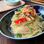 お湯に浸すだけ☆夏野菜たっぷり♡お代わりしすぎちゃう春雨サラダ