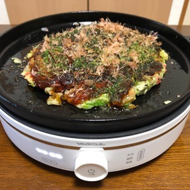 ウチで初めてお好み焼き