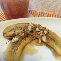 今朝の朝ごはん（≧∇≦）ドールのバナナでココナッツオイル焼きバナナ