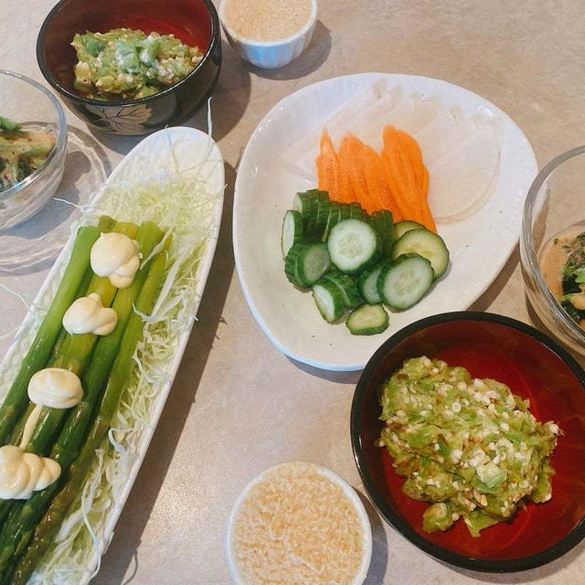 野菜で夕飯