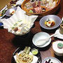【岩井温泉】花屋旅館　夕食　地元の食材を使った繊細な味付けの料理　山陰海岸ジオパーク女子旅②