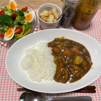 チキンカレー&サラダ☆簡単晩ご飯