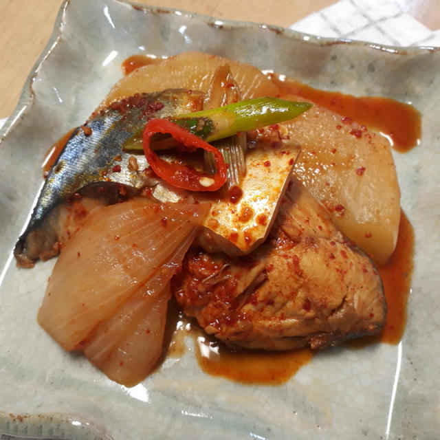 韓国風　鯖と大根煮