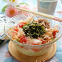 即席10分！ツナとめかぶの冷製塩ラーメン☆