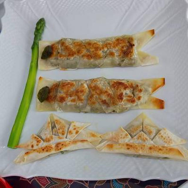 こいのぼり餃子＆カブト餃子★★★