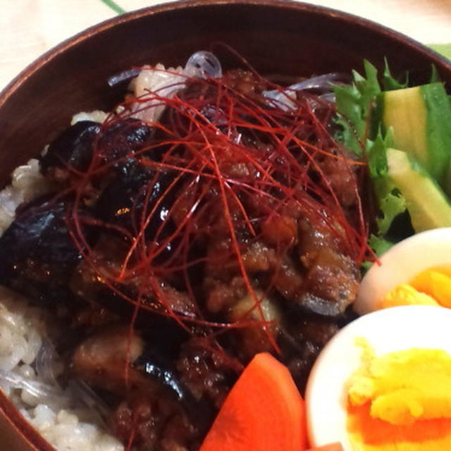 和風麻婆茄子弁当