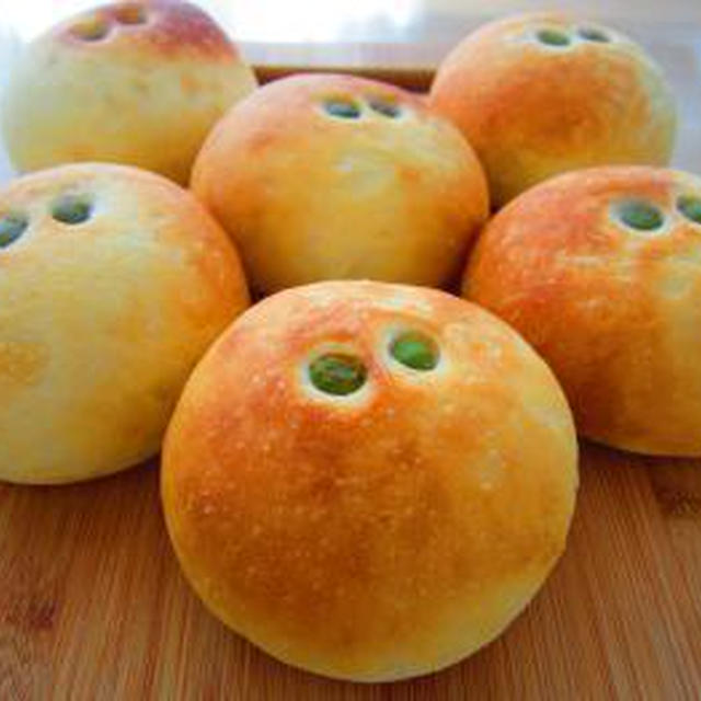 だだ茶豆のずんだあんぱん♪ﾐｯｸｽﾄﾞﾗｲﾌﾙｰﾂのﾊﾟﾝ
