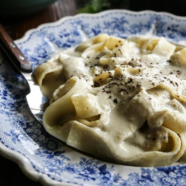 Fettuccine Edamame Alfredoフェットチーネ枝豆アルフレッド
