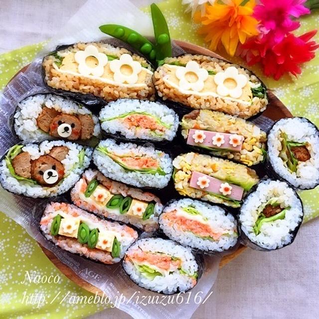 プチデコおにぎらずのドライブ弁当♬