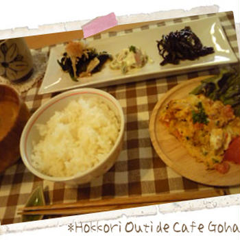 冷凍って便利！【朝からパパッっとおかず３種盛り】
