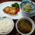 懐かしい！りゅうきゅうの酢の物。と、鶏肉のにんにく味噌漬け焼き。