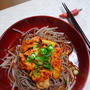 豚キムチ蕎麦