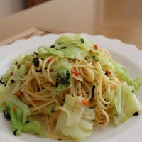 混ぜるだけ！混ぜ込みわかめで簡単パスタ。