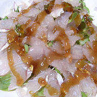 釣魚でさっぱりカルパッチョ☆