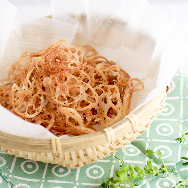 Salted Crunchy Renkon (Lotus Root) Chips