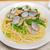 アサリとわさび菜のパスタ