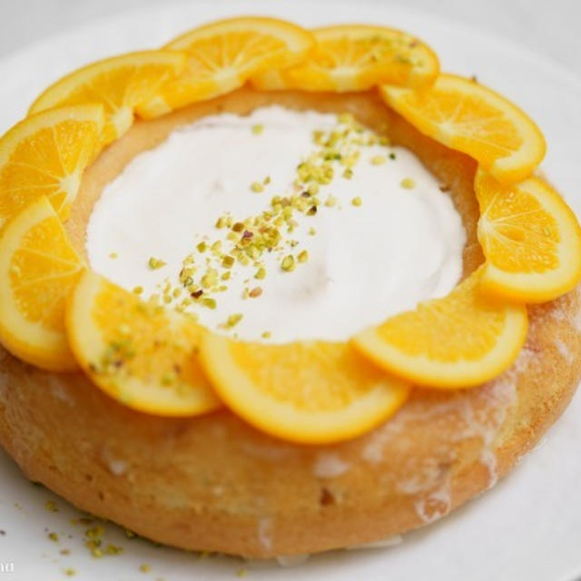 オレンジのエンゼルフードケーキのレシピ