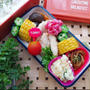 お取り置きの品でお弁当。