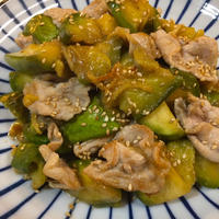 『群馬県産白なす 』と豚肉の味噌炒め