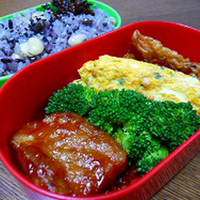 『ピリ辛ポークチャップ』のお弁当♪