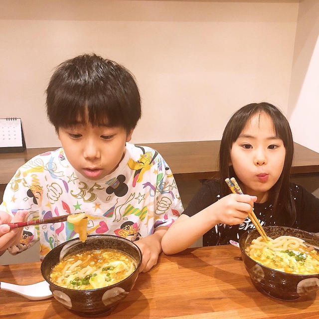 かきたまうどんとお客様がやってきました！！