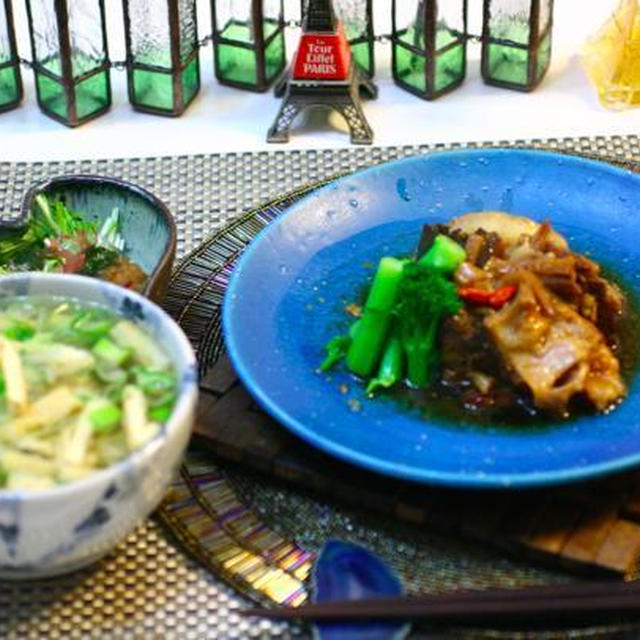 i-kitchen じっくり煮込んだ東京X豚角煮と、あったかにゅうめん