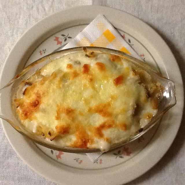 来週はホワイトソース作って、グラタン！