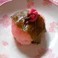 電子レンジで簡単☆関西風道明寺粉の桜餅のレシピ☆
