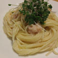 たらこのクリームパスタ　柚子胡椒風味