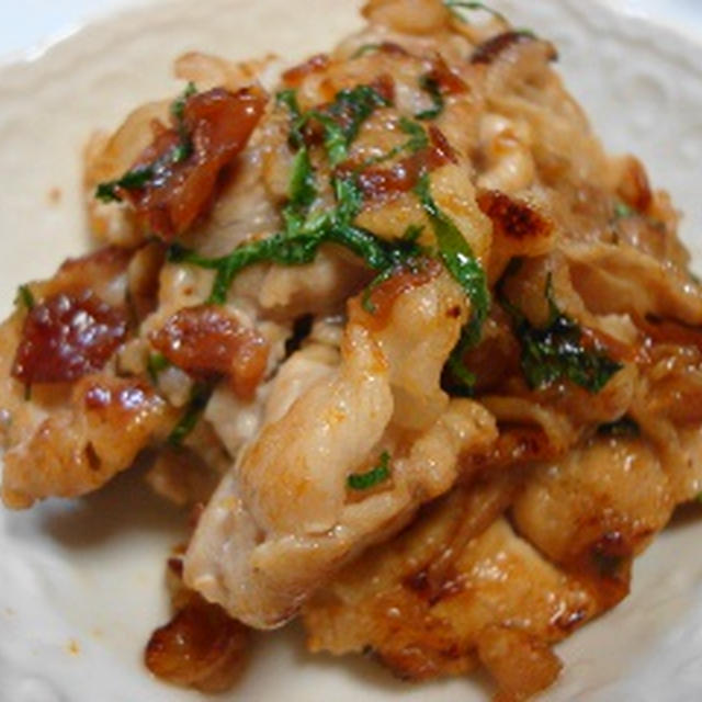 豚肉の梅しそ炒め